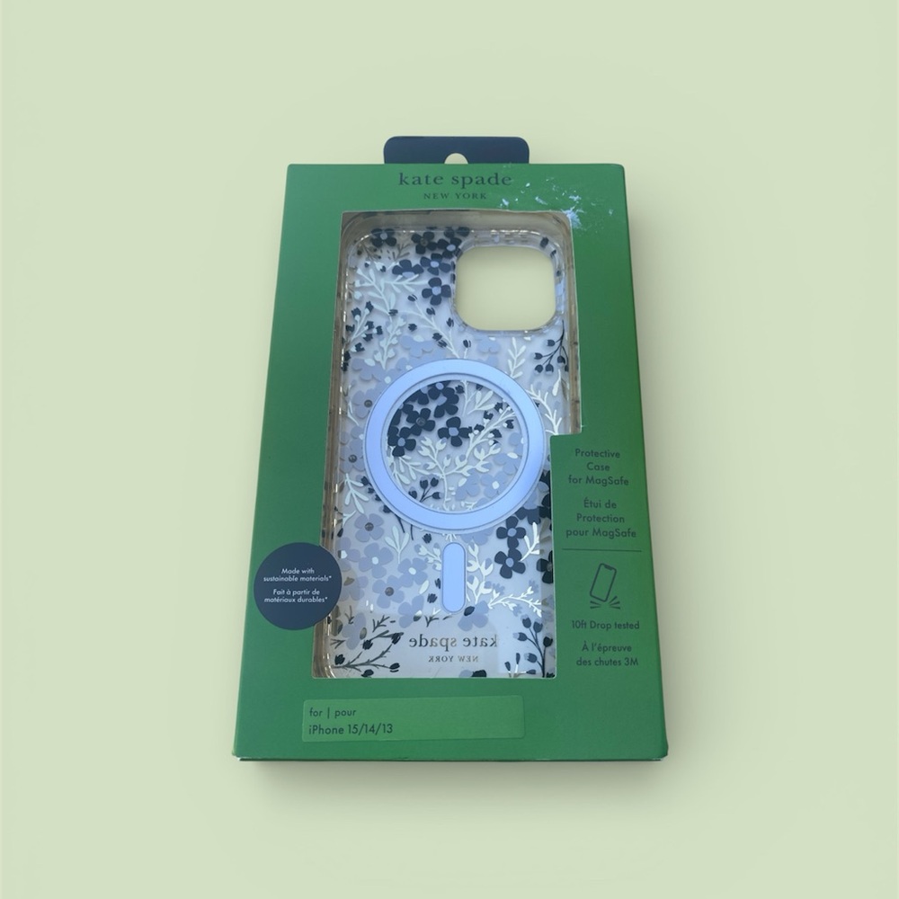 kate spade New York Blue Floral MagSafe iPhone Case